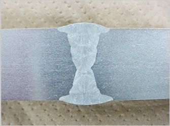 ステンレス鋼の溶接断面　SUS304N2　50mm